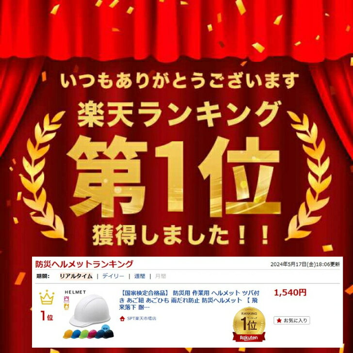 【国家検定合格品】 防災用 作業用 ヘルメット ツバ付き あご紐 あごひも 雨だれ防...