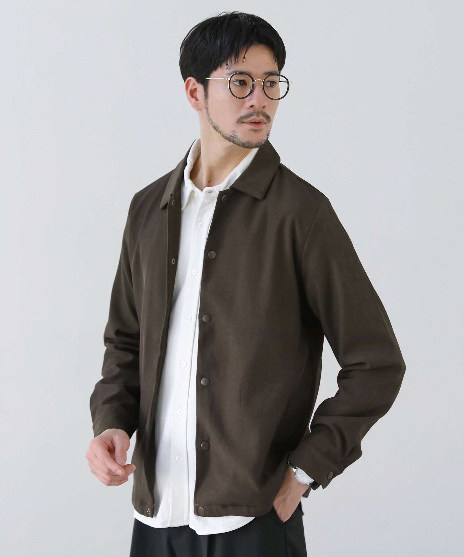 楽天市場】コーチジャケット(カラーブラウン)(コート 楽天市場】コーチジャケット(カラーブラウン)(コート