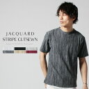 カットソー メンズ 春 夏 抗菌 防臭 加工 MIX ジャガ...