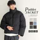 ジャケット ブルゾン アウター メンズ 冬 冬服 ショート丈 ハイネック 中綿 パデット 保温性 防寒性 リブポケット 無…