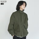 ジャケット ブルゾン ショートブルゾン アウター メンズ 春 春服 秋 秋服 N/Cツイル 2way スタンドカラー ミリタリー…