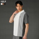 【セットアップ対応】 ポロシャツ メンズ 夏 夏服 ゴルフ ゴルフウェア 接触冷感 吸水 伸縮 速乾 ナイロン スポーツ トレーニング 半袖 ストレッチ 切り替...