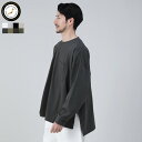 カットソー Tシャツ ロンT ポケT メンズ 春 春服 日本製 国産 長袖 8オンス MVS天竺 サイドスリット Aライン オフホワイト シルバーグレー ブラック スモークベージュ スミクロ アイリスリーフ ブラウン グリーン M L Upscape Audience アップスケープオーディエンス AUD6488