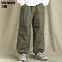 【セットアップ対応】 パンツ カーゴパンツ パラシュートパンツ イージーパンツ ワイドパンツ メンズ 春 春服 秋 秋服 綿 ウエストゴム ナイロン カーゴ ワイド ミリタリー M-65 M L(4)