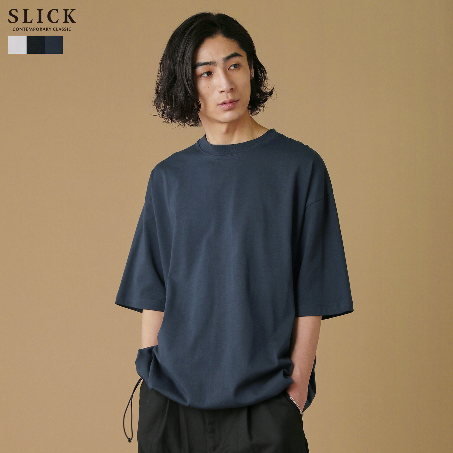 Tシャツ トップス ビックロゴ 異素材 コンビ ドロップショルダー 楽天市場】ドロップショルダー(Tシャツ・カットソー|トップス