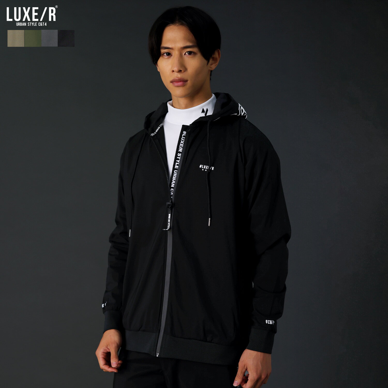 【セットアップ対応】 ゴルフウェア メンズ パーカー ジップアップパーカー フーディー 冬 冬服 長袖 ジム トレーニング ゴルフ スポーツ ストレッチ 刺繍 ...