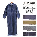 【実名復刻】DURA-BILT (デュラビルト) One Piece Suits ダッパーズ Dapper‘s ワンピーススーツ オールインワン LEE ワークブランド 実..