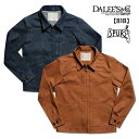 【当店オススメ】DALEE'S&CO (ダリーズ＆コー) 30s Denim Zip Jacket [81B] ジャケット デニム ダック コットン LEE ジッパー Tバック シンチバック ナットボタン アメカジ メンズ 日本製 送料無料