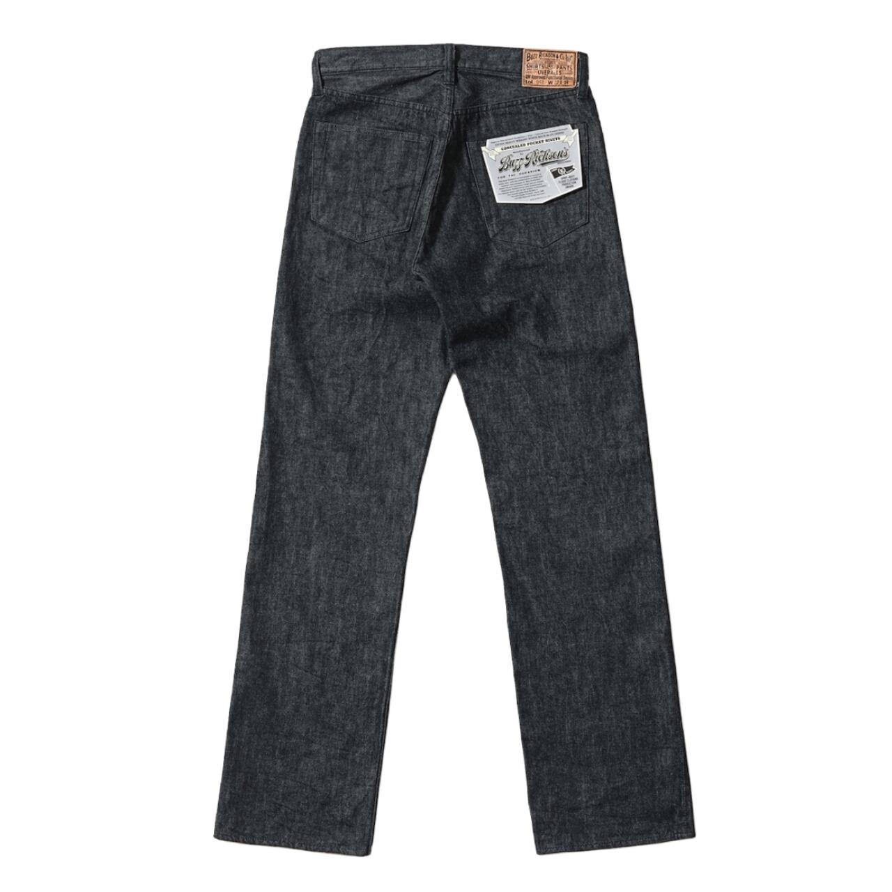 【当店オススメ】BUZZ RICKSON`S (バズリクソンズ) WORLD WAR II BLACK DENIM WAIST OVERALLS [BR43042] 大戦モデル ジーンズ ドーナツボタン ヘリンボンスレーキ ブラック デニム 13.6oz ウイリアムギブソン アメカジ メンズ 日本製 送料無料
