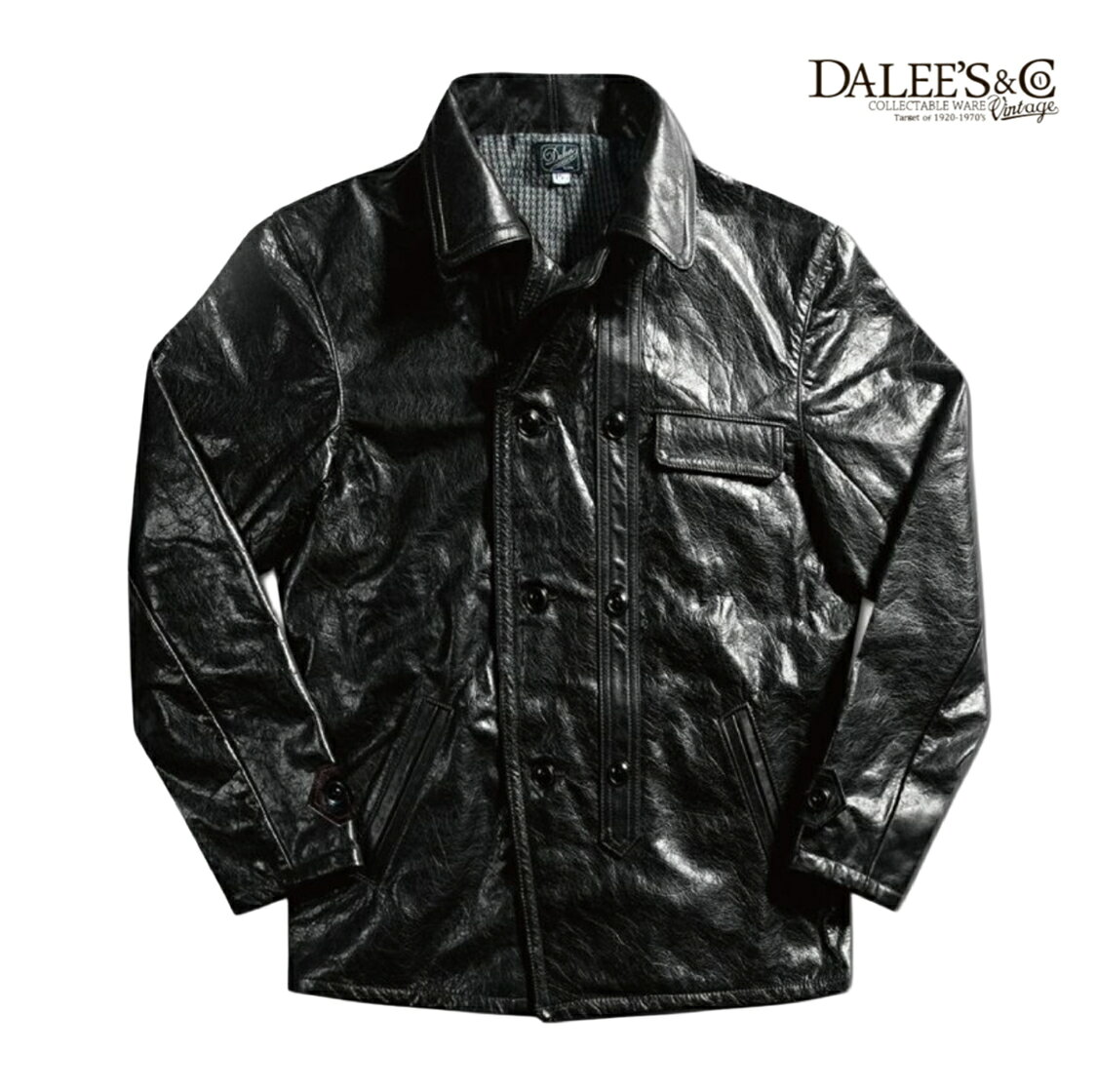 【当店オススメ】DALEE'S&CO (ダリーズ＆コー) 1930s ARTIST JACKET [LeCorde] レザー ジャケット フランス産 馬革 ル・コルビュジェ 建築家 アメカジ メンズ 日本製 送料無料