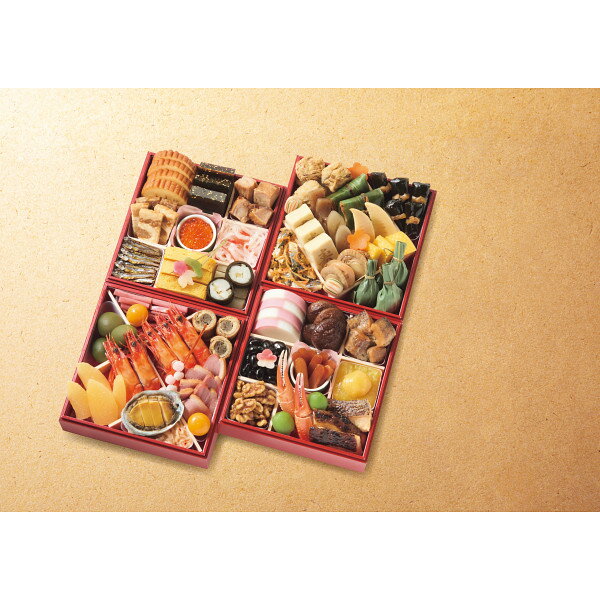 2025おせち【メーカー在庫限り】2456430000178 25-1117-511 京菜味のむら「雅」四段重