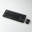 【メーカー在庫限り】エレコム ELECOM 無線キーボードTK-FDM105MBK メンブレン式/コンパクトサイズ/マウス付/ブラック 4549550107853(2)