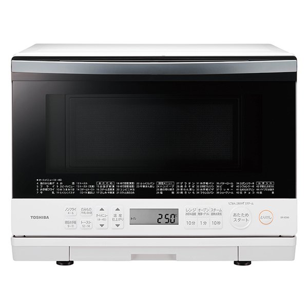 【メーカー在庫限り】東芝(TOSHIBA) ER-XD80(W) 過熱水蒸気オーブンレンジ 石窯ドーム 26L グランホワイト4904530112713