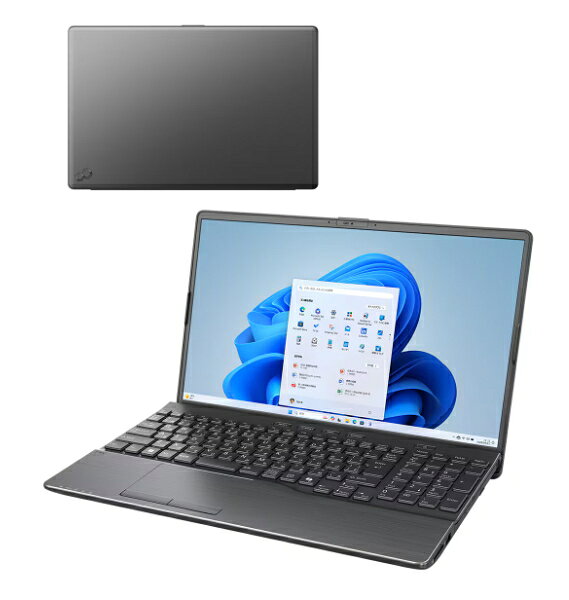 【メーカー在庫限り】富士通ノートパソコン FMVWL1A175 ブライトブラック Windows 11 Home AMD Ryzen 7 5825U メモリ16GB SSD 約512GB 15.6型（1920×1080）