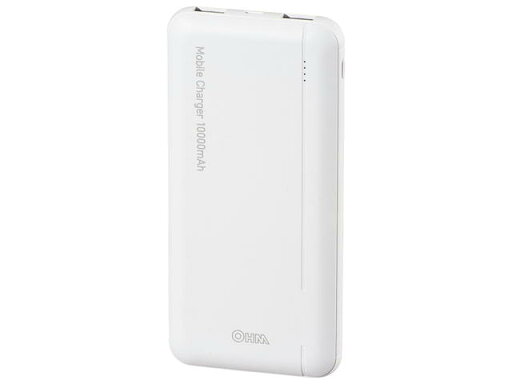 【メーカー在庫限り】05-1196モバイルチャージャー(Type-A×2、Type-C、micro-B/10000mAh/ホワイトSMP-JV53W4971275511965 【メーカー在庫限り】05-1196モバイルチャージャー(Type-A×2、Type-C、micro-B/10000mAh/ホワイトSMP-JV53W4971275511965