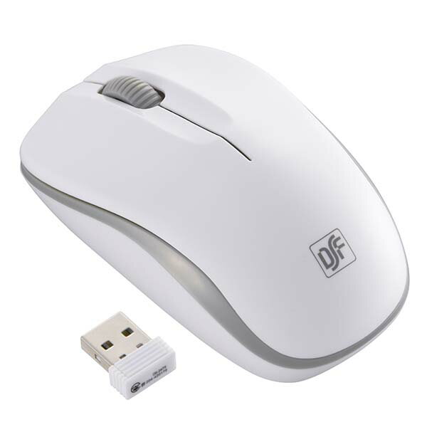 【メーカー在庫限り】オーム電機 01-3585ワイヤレス IR静音マウス(ホワイト/グレー)PC-SMWIMS32 W 4971275135857
