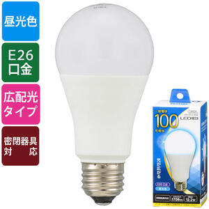 乐天商城 - 【メーカー在庫限り】オーム電機 06-0991 LED電球 （100形相当/1708lm/昼光色/E26/広配光210°/密閉器具対応）LDA12D-G AH92 4971275609914
