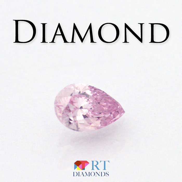 カラーダイヤモンド 0.15ct FANCY PURPLISH PINK VS-2