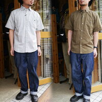 BARNSバーンズ半袖シャツメンズBR-5266オックスフォードシャツボタンダウンシャツバーンズアウトフィッターズ日本製BARNSOUTFITTERSバーンズアウトフィッターズかわいいおすすめ夏服ファッション個性的デザインおしゃれ通販世田谷ベース