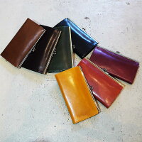 レザーがま口財布HAWKCOMPANYホークカンパニーがまぐちがま口イタリアンレザーカラフル財布長財布ロングウォレットメンズレディースユニセックス男女兼用FAUCON3425カジュアル牛革皮派手プレゼントかわいいおすすめ人気世田谷ベース