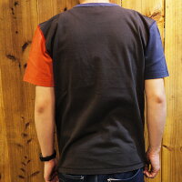 BARNSバーンズTシャツ無地メンズ丸首スクィーズココナッツコラボBARNSOUTFITTERSバーンズアウトフィッターズクレイジーパターンポケットポケTBR-8145半袖丸胴日本製コラボレーションXLサイズ大きいサイズネイビーブルー白ホワイトかわいい