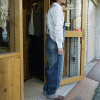 Johnbullジョンブルオーバーオールデニムパンツオールインワンメンズ日本製アウターボトムスワーク系ジーパンジーンズユーズド加工作業服アメカジ人気売れ筋生地綿コットン100%あおブルーかわいいおすすめ人気服衣装サロペット