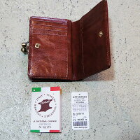 送料無料イタリアンレザーがま口財布メンズレディース二つ折り財布カード入れ小銭入れブラウンがまぐちミドルウォレット革小物u026toサイフ本革牛革ブランドおすすめ世田谷ベース