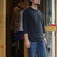 BARNSバーンズ吊り編み七分袖Tシャツメンズレディース日本製5分袖半端袖長袖半袖吊り編カットソーTシャツ吊り編み丸胴barnsポケットTシャツBARNSoutfittersポケTポケットTシャツ白ホワイトアメカジMサイズLサイズかわいいおすすめ人気服
