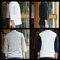 BARNSバーンズ吊り編み七分袖Tシャツメンズレディース日本製5分袖半端袖長袖半袖吊り編カットソーTシャツ吊り編み丸胴barnsポケットTシャツBARNSoutfittersポケTポケットTシャツ白ホワイトアメカジMサイズLサイズかわいいおすすめ人気服