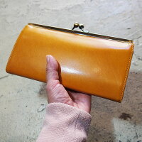 イタリアンレザーがま口財布がまぐち財布ウォレットガマグチレザー財布がま口長財布コインケースイエローカラフル送料無料ブランドおすすめサイフカード入れ小銭入れ本革メンズレディースユニセックスオシャレ