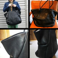 Enseアンサトートバッグレザーメンズレディース革バッグレザーバッグSteerLeatherLinenカジュアル服飾雑貨プレゼントにもおすすめ日本製国産ens-206Lサイズ大きいカバンブラック黒いかばんかわいいおすすめ人気春夏秋冬服世田谷ベース送料無料