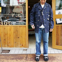 SUGERCANEデニムカバーオールシュガーケーンデニムジャケットカバーオールワークジャケットワークコート日本製ジージャンGジャン東洋エンタープライズsc14371アメカジコーデ世田谷ベース