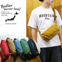 Butler Verner Sails ショルダーバッグ バトラーバーナーセイルズ キャンバス ショルダー ミニショルダーバッグ ボディバッグ 布 サコッシュ 反応染めロールショルダー ミニバッグ 斜め掛け 斜めがけバッグ コンパクト ミニマリスト