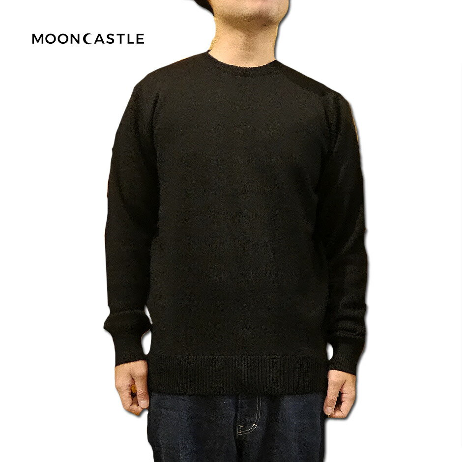 MOONCASTLE セーター ニット セーター クルーネック 丸首 ウール 100% 厚手 7G ニット MC42 メンズ レディース ユニセックス 世田谷ベ...
