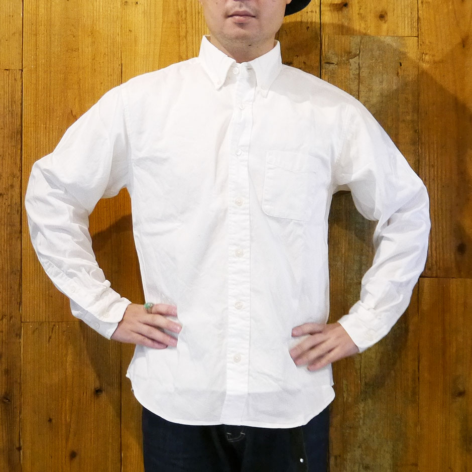 日本製 オックスフォードシャツ ボタンダウンシャツ メンズ レディース 白シャツ ホワイト シャツ プレッピー IVY アイビールック