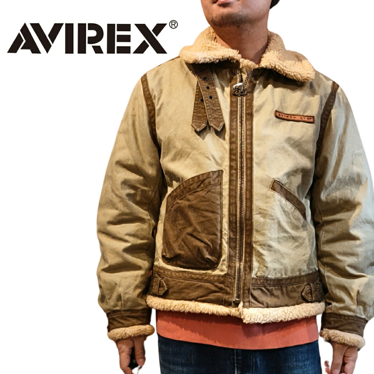 楽天市場】avirex ボア（メンズファッション）の通販