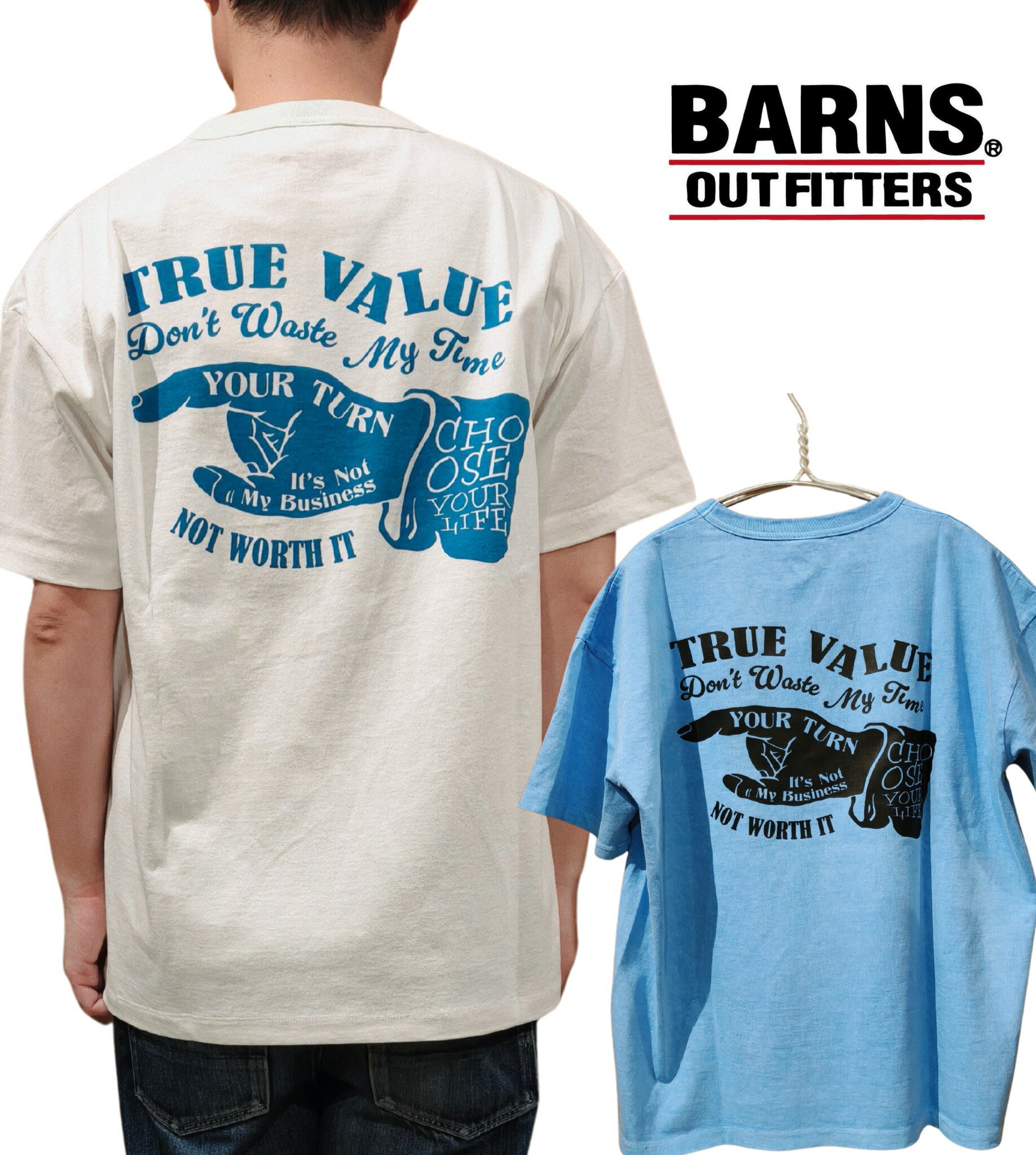 Rakuten - バーンズ BARNS プリントTシャツ　プリント　日本製　ヴィンテージ　バックプリント　ピグメント加工　クルーネック Tシャツ 半袖 バーンズアウトフィッターズ BARNS OUTFITTERS かわいい おすすめ 人気 服 デザイン おしゃれ ファッション 通販