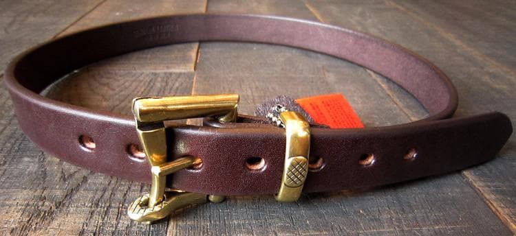 ベルトBARNSバーンズbeltファイヤーマンバックル栃木レザー赤タグ4024Leather日本製JapanesemanufactureBARNSOUTFITTERS2(約34inch)3(約36inch)