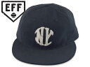 EBBETS FIELD FLANNELS エベッツフィールドフランネルズ COTTON BALLCAP NEW YORK KNICKERBOCKERS 1912 BLACK コットン ボールキャップ ブラック 21356