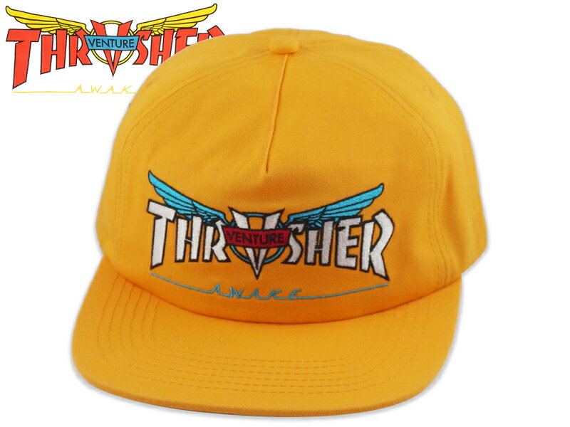 THRASHERVENTUREڥå㡼ߥ٥㡼THRASHER COLLAB SNAPBACK CAP GOLD ʥåץХå å  18745[ܡ  ǥ  ե FIRE]10P21Feb15