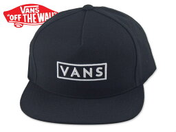 バンズ ☆VANS【バンズ】M EASY BOX SNAPBACK BLACK ボックス スナップバック ブラック 18766 20365 20565 [SKATE SK8 スケボー ヴァンズ]