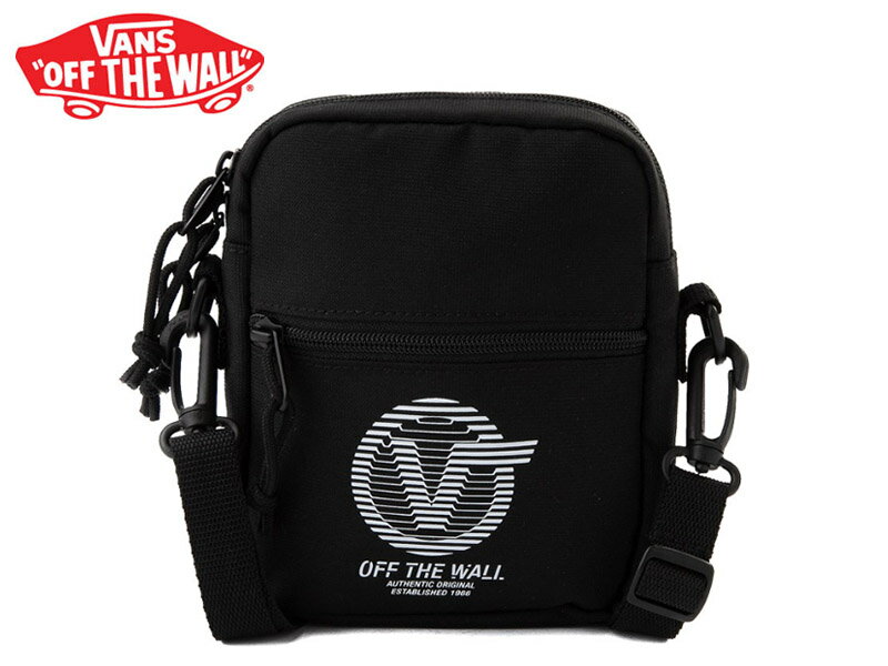 ☆VANS【バンズ】BAIL SHOULDER BAG BLACK DISTORT TYPE ショルダーバッグ ブラック 17836[メンズ レディース]