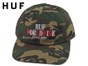 ☆HUFOR DIE CV 6PANEL HAT CAMO 6パネル キャップ カモ 18760 