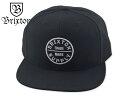 ブリクストン ☆BRIXTON【ブリクストン】OATH3 BLACK オーススリー ブラック SNAPBACK 13724 21042 [BB CAP SKATE SK8 スケボー スケーター]【送料無料】P23Jan16