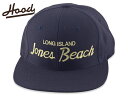 ☆HOOD HAT【フードハット】LONG ISLAND JONES BEACH SNAPBACK NAVY/MAIZE 19057 ロングビーチ ジョーンズ ビーチ スナップバック ネイビー/メイズ MADE IN USA JAY-Z