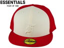 NEWERAyj[Gz59FIFTY FEAR OF GOD ESSENTIALS F LOGO WHITE/SCARLET tBA Iu Sbh GbZVY zCg/XJ[bg 20377 [Y fB[X]