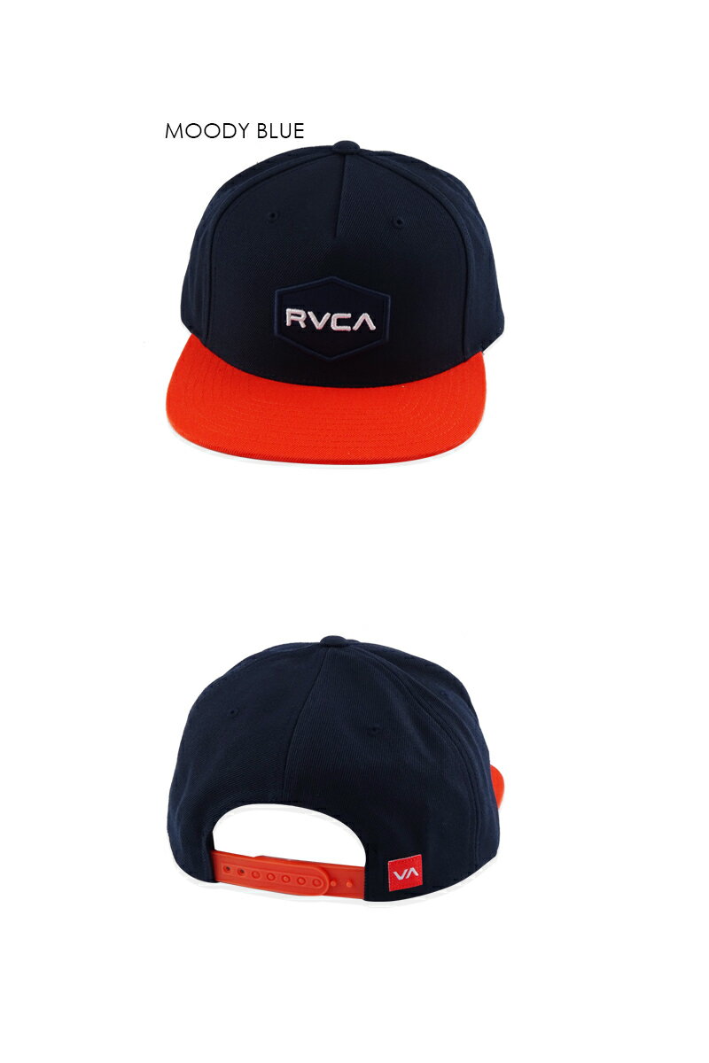 ☆RVCA【ルーカ】COMMONWEALTH SNAPBACK MOODY BLUE スナップバック ムーディーブルー 18170 [メンズ レディース スケボー ニット帽]