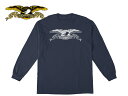 ☆ANTIHERO【アンタイヒーロー】EAGLE Longsleeve T-Shirt Navy ロングスリーブ Tシャツ ネイビー 20338 [半袖 SKATE SK8 スケボー アンチヒーロー SUPREME]10P30Nov14