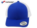 ☆FLEXFIT6606T YUPOONG YP CLASSICS RETRO TRUCKER CAP ROYAL/WHITE クラシック レトロメッシュキャップ ロイヤル/ホワイト 20380 