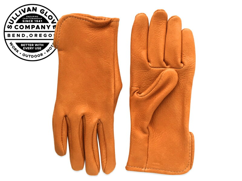 ☆SULLIVAN GLOVE【サリバングローブ】DEER SKIN GLOVE SADDLE TAN ディアスキン グローブ サドルタン 20060 鹿革 手袋 21251